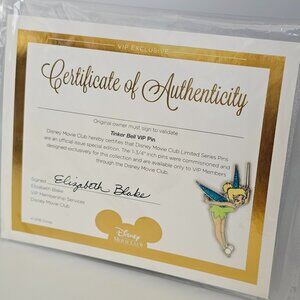 Disney Movie Club Collectors VIP Pin - Tinker Bell  -  2018